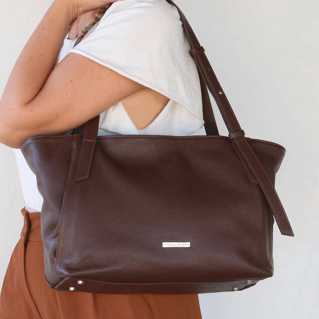 Tuscany Leather TL Bag Handväska #Färg_Cognac