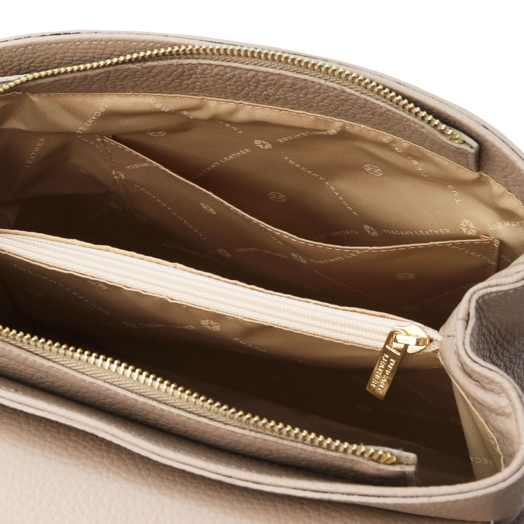 Tuscany Leather Silene Handväska #Färg_Ljus Taupe