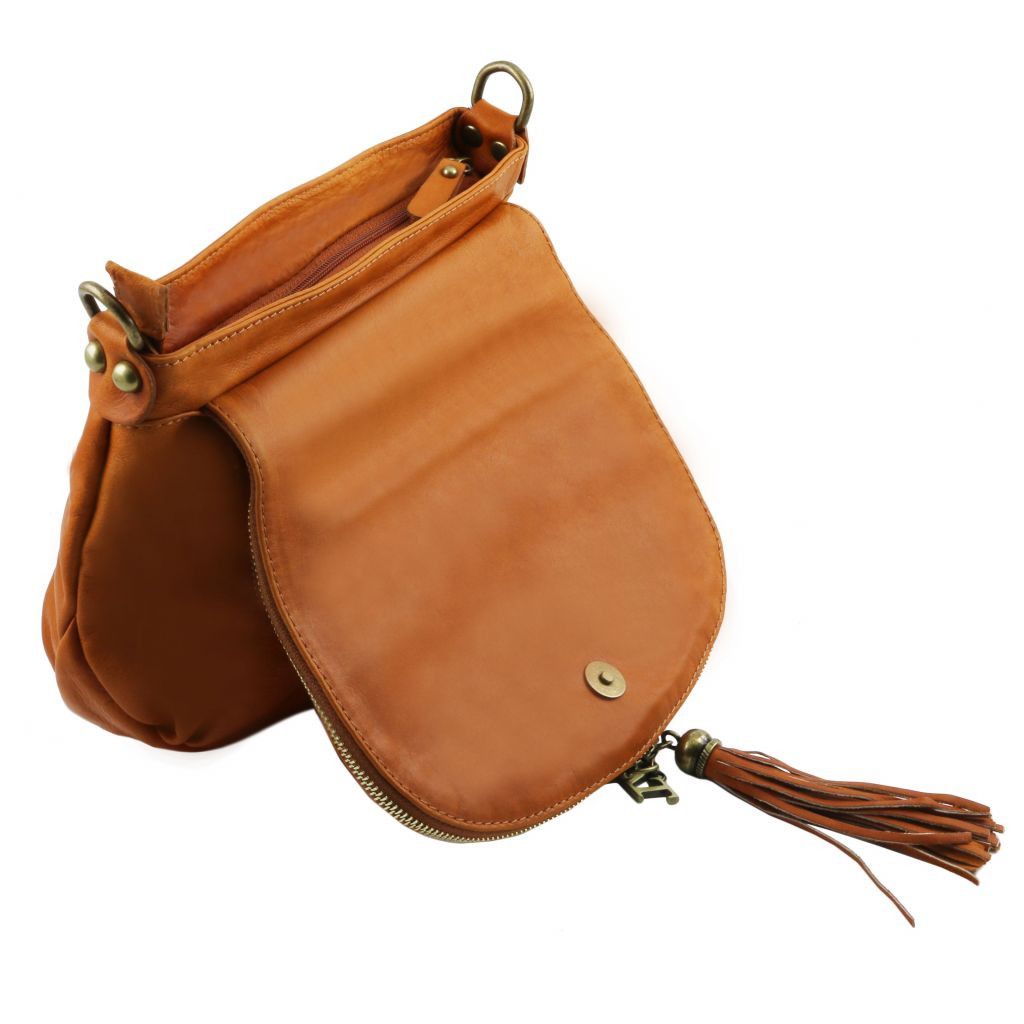 Tuscany Leather TL Bag Axelväska #Färg_Cognac