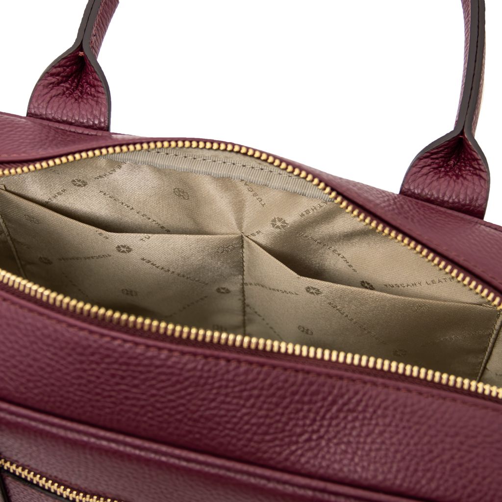 Tuscany Leather Stephany Handväska #Färg_Bordeaux