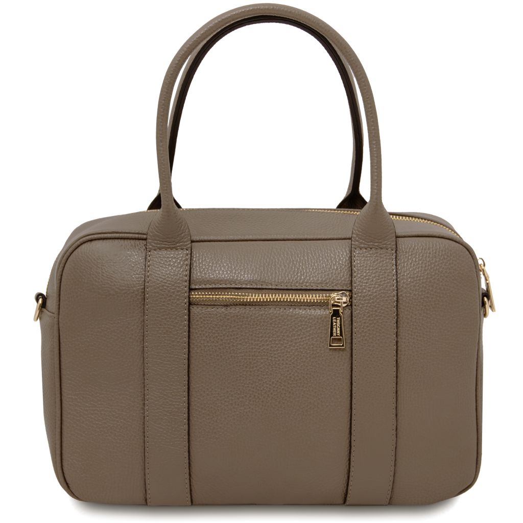 Tuscany Leather Stephany Handväska #Färg_Mörk Taupe