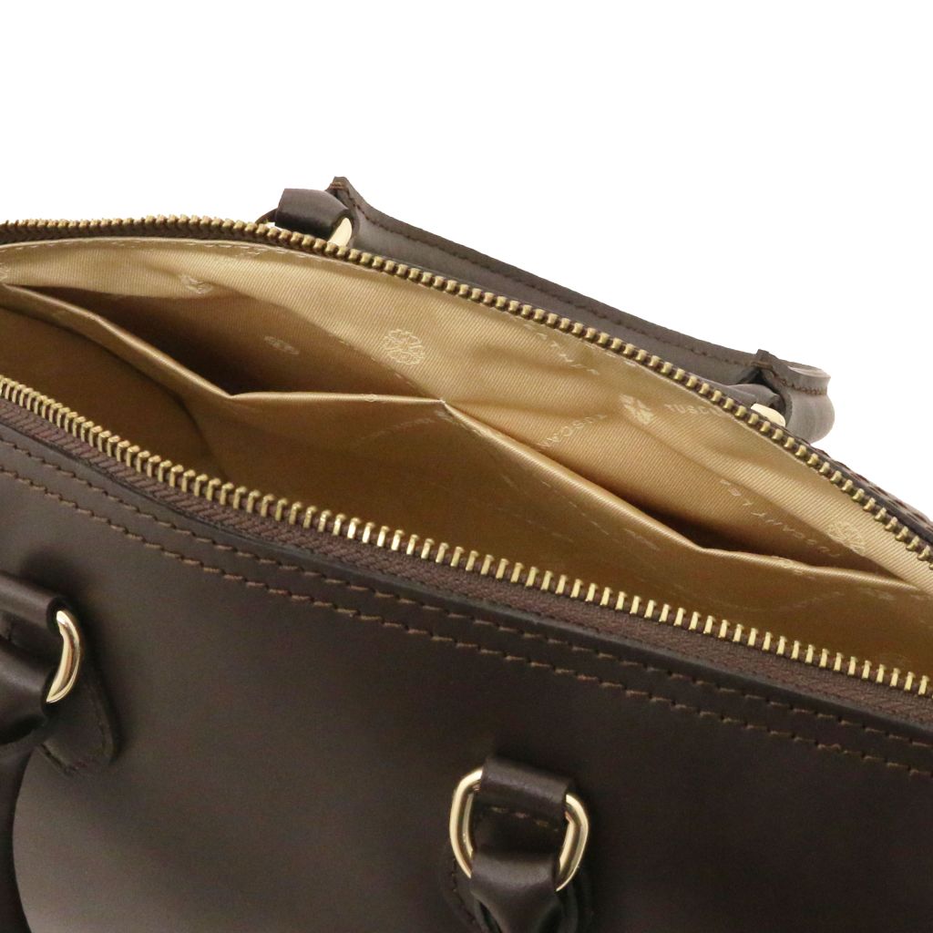 Tuscany Leather Layla Handväska #Färg_Kaffe