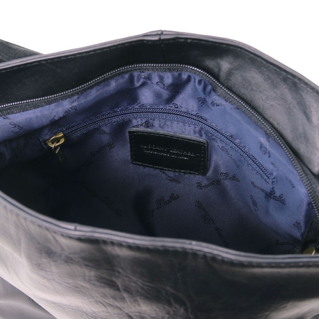 Tuscany Leather TL Bag Axelväska #Färg_Svart