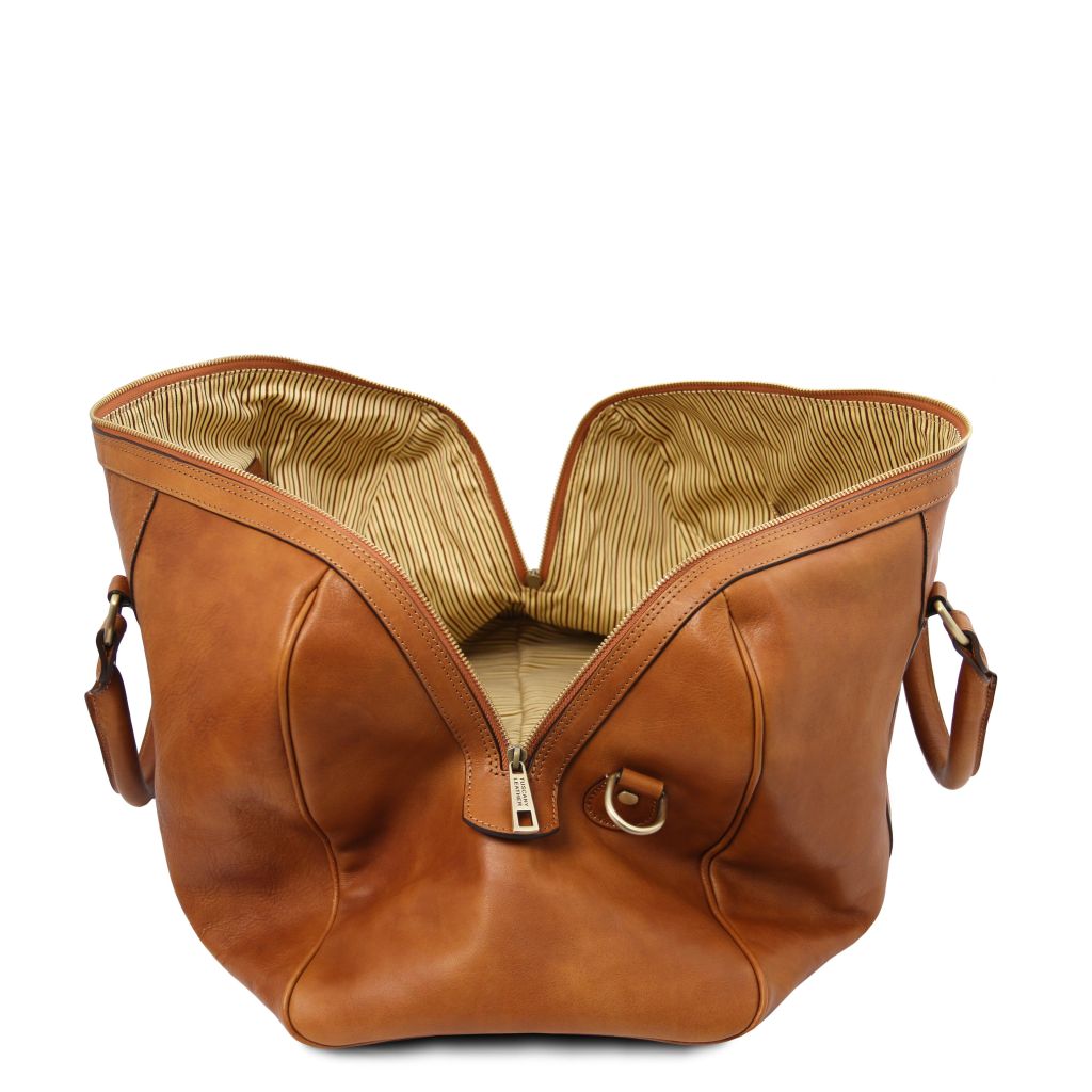 Tuscany Leather Oslo Weekendväska #Färg_Cognac