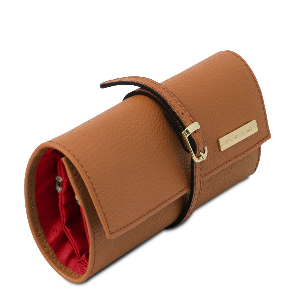 Tuscany Leather Soft Leather Jewellery Case Smyckesförvaring #Färg_Cognac