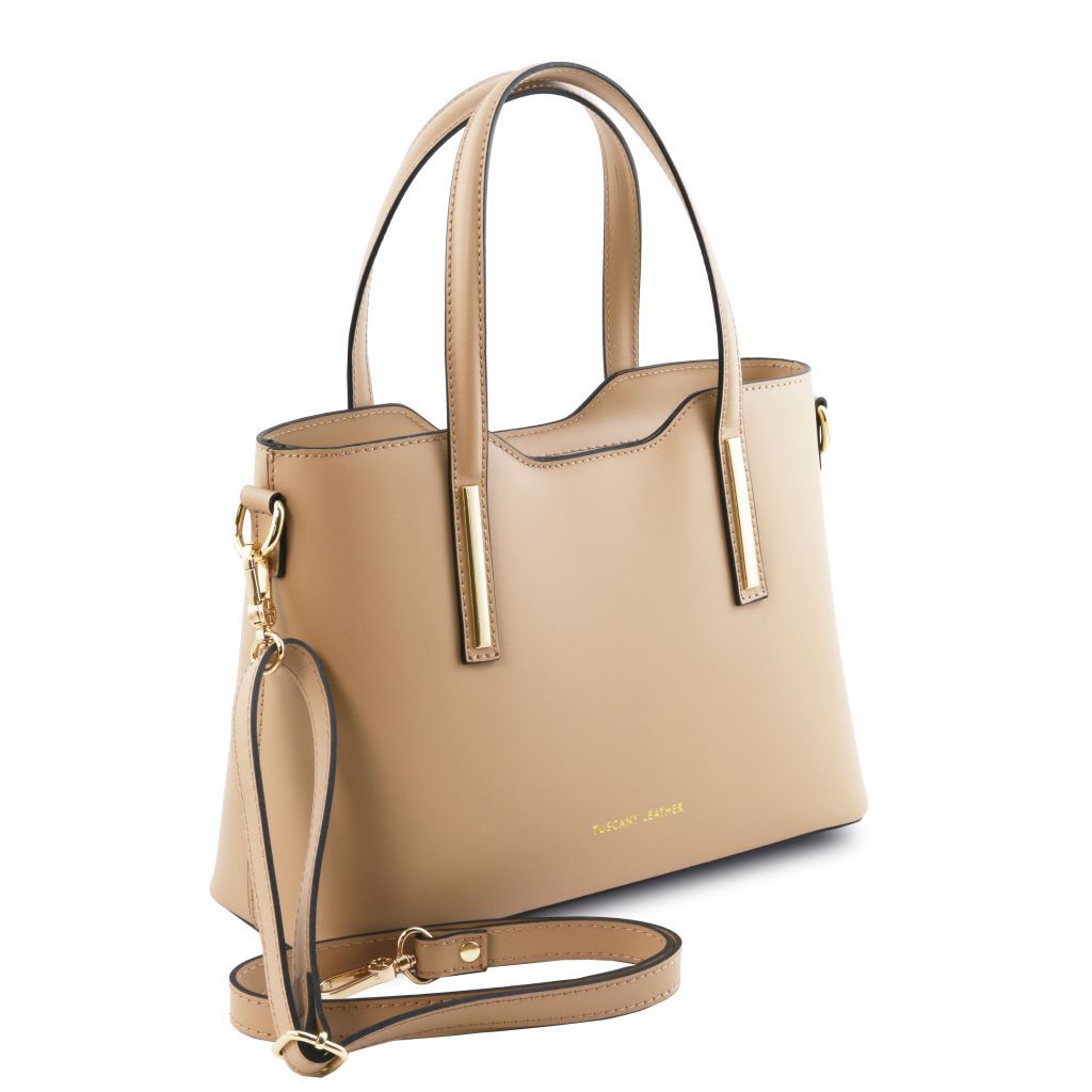 Tuscany Leather Olimpia Handväska #Färg_Champagne