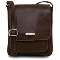 Tuscany Leather Jimmy Axelremsväska #Färg_Mörkbrun