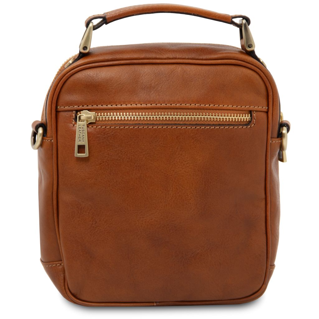 Tuscany Leather Paul Axelremsväska #Färg_Cognac