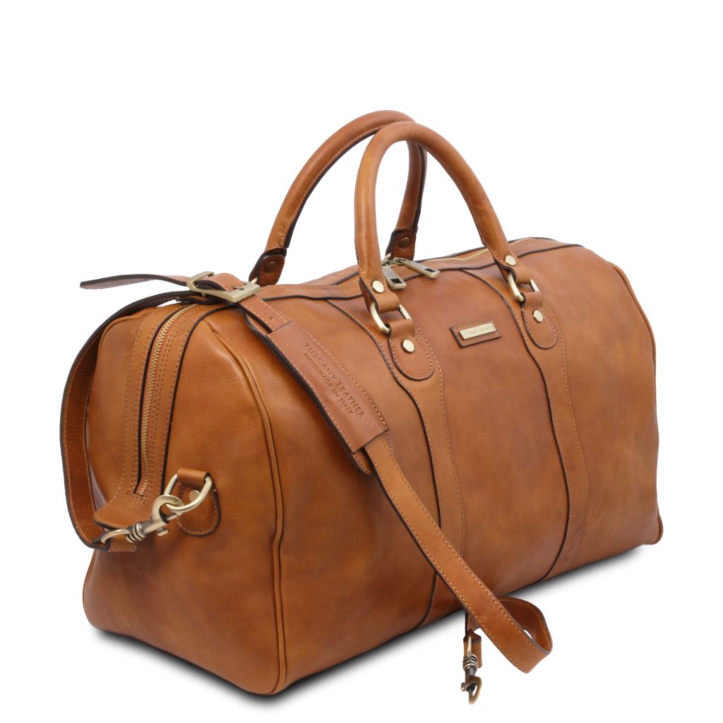 Tuscany Leather Oslo Weekendväska #Färg_Cognac