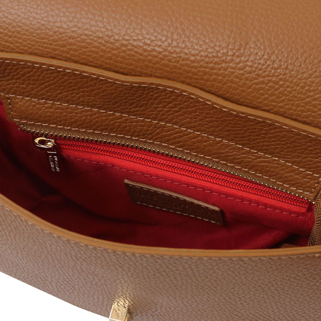 Tuscany Leather Astrea Axelremsväska #Färg_Cognac