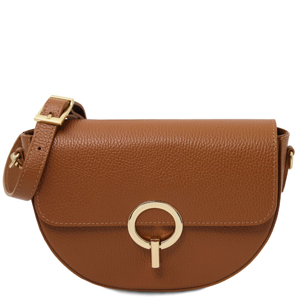 Tuscany Leather Astrea Axelremsväska #Färg_Cognac