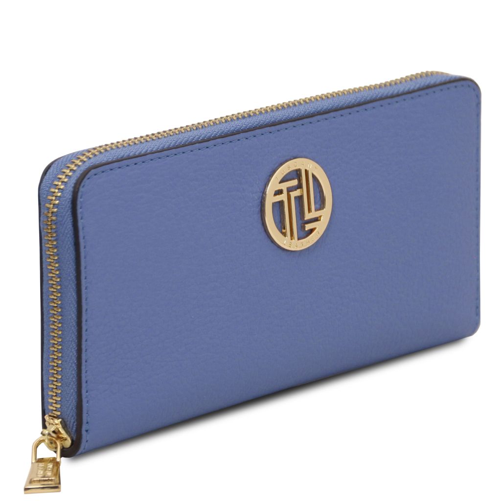 Tuscany Leather Financier Plånbok #Färg_Blå