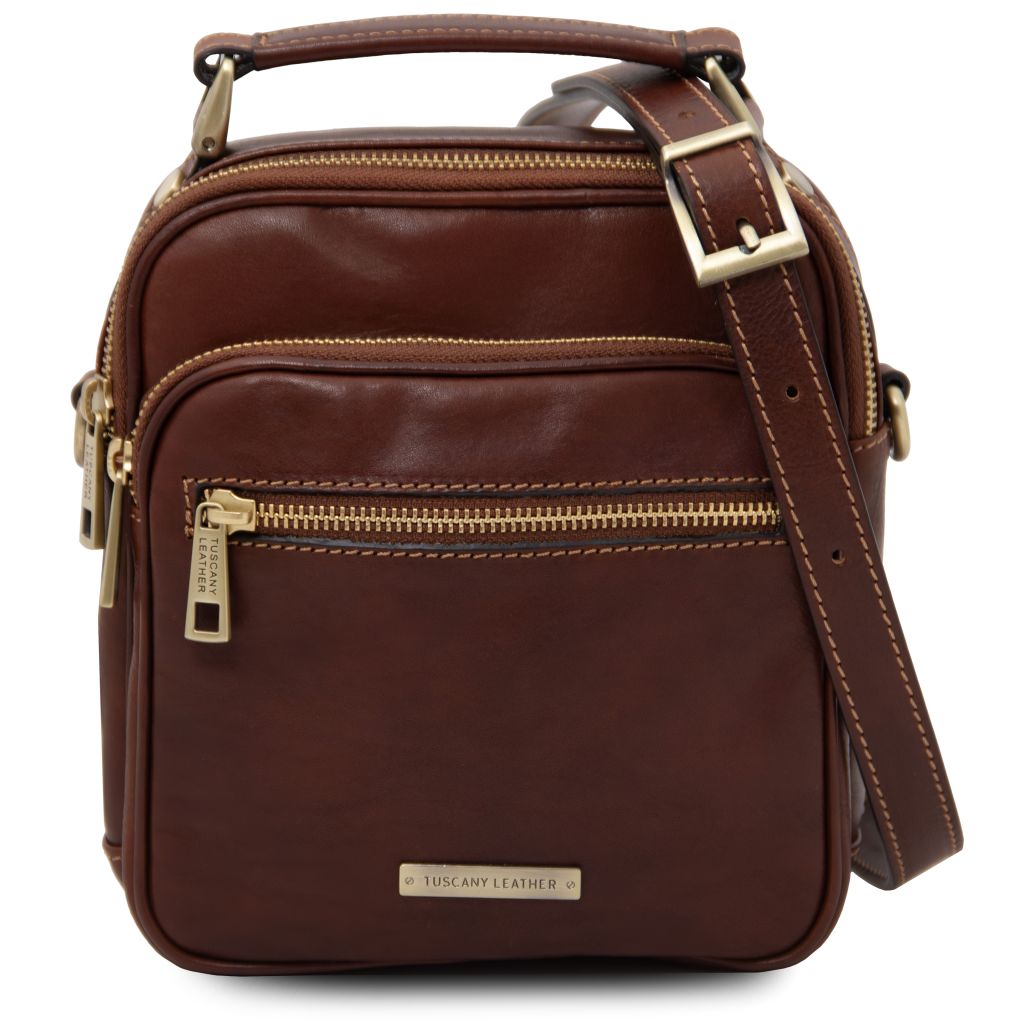 Tuscany Leather Paul Axelremsväska #Färg_Brun
