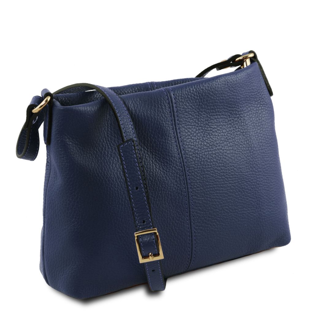 Tuscany Leather TL Bag Axelremsväska #Färg_Mörkblå