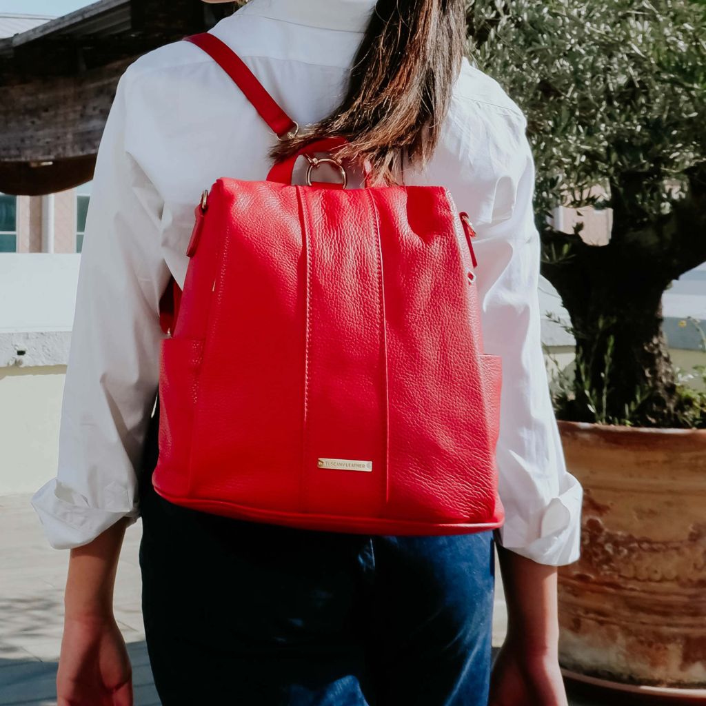 Tuscany Leather TL Bag Ryggsäck #Färg_Cognac