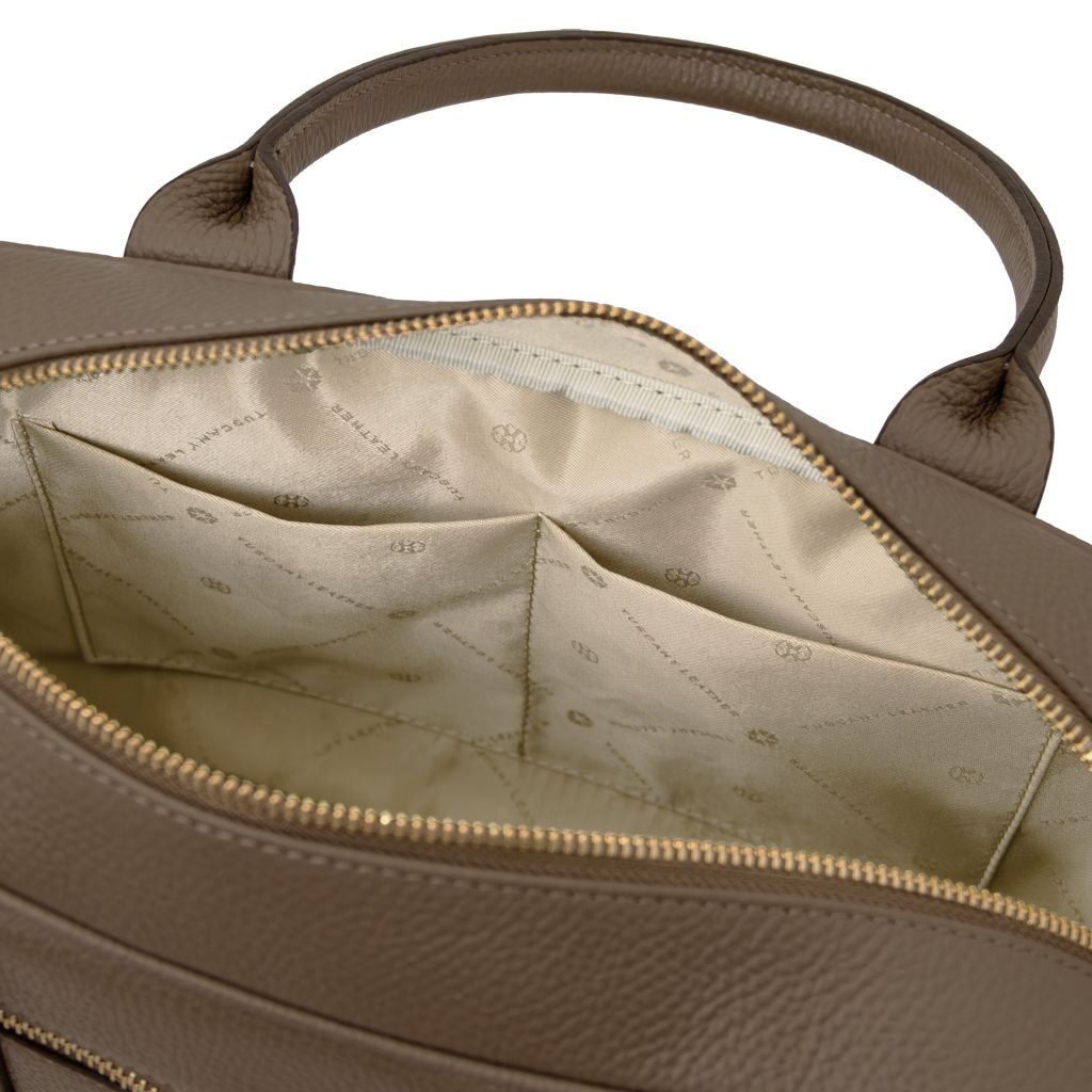 Tuscany Leather Stephany Handväska #Färg_Mörk Taupe