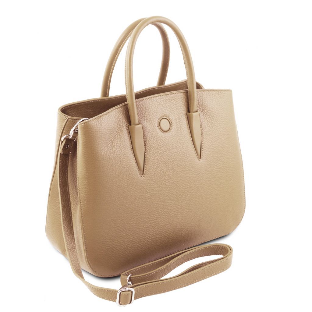 Tuscany Leather Camelia Handväska #Färg_Champagne