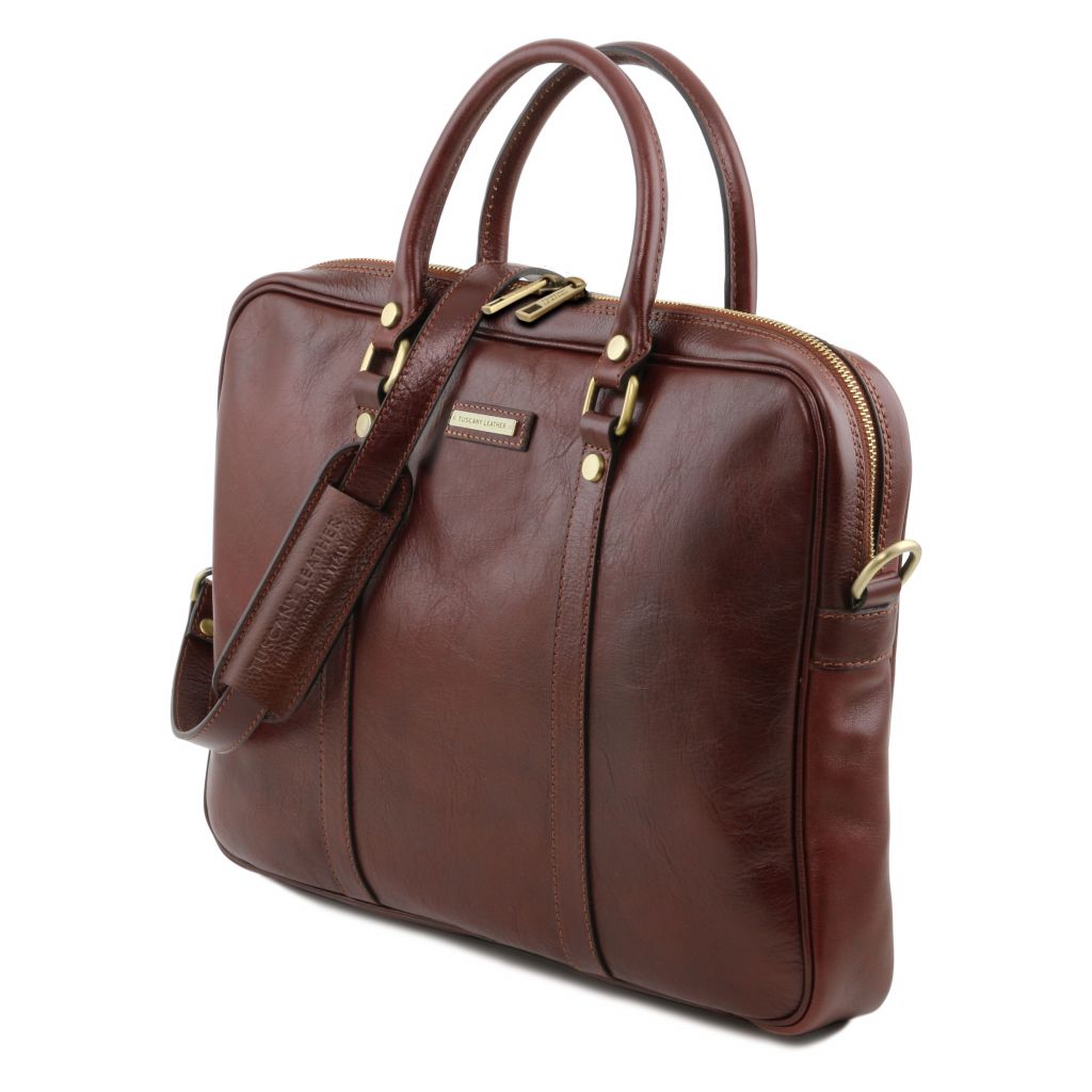 Tuscany Leather Prato Datorväska #Färg_Honung