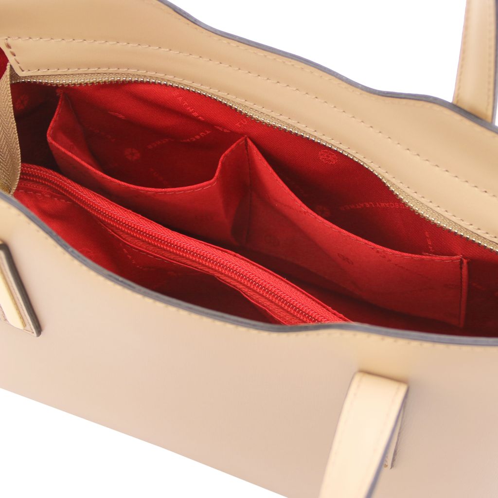 Tuscany Leather Olimpia Handväska #Färg_Champagne