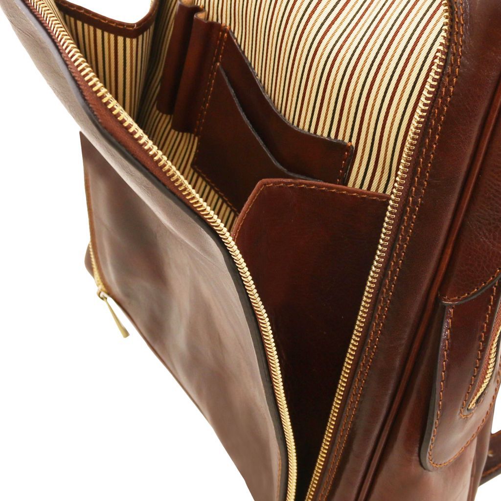 Tuscany Leather Bangkok Datorryggsäck #Färg_Mörkbrun