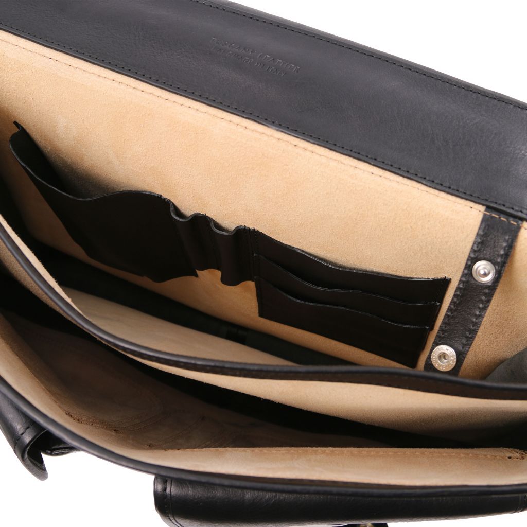 Tuscany Leather Ancona Datorväska #Färg_Svart