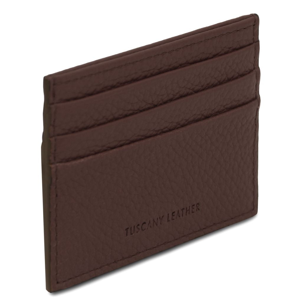 Tuscany Leather Card Holder Korthållare #Färg_Kaffe