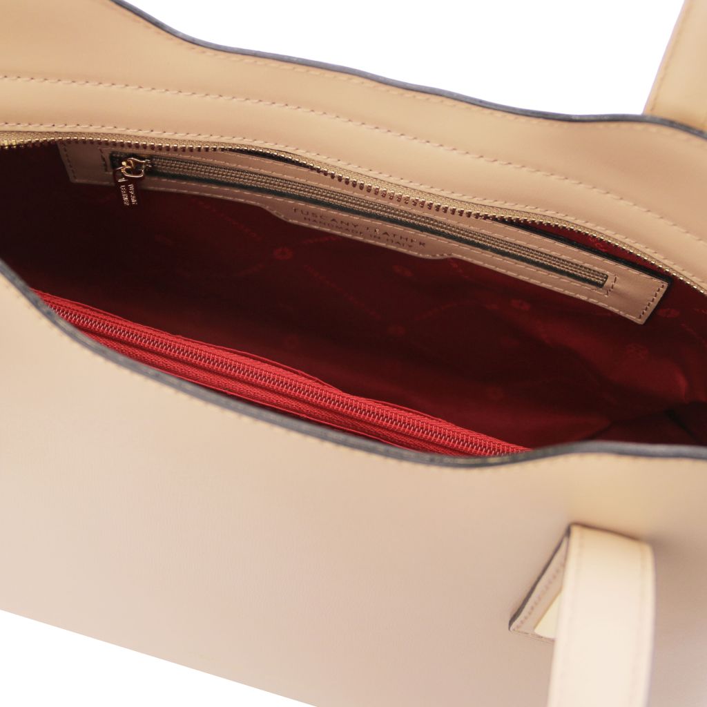 Tuscany Leather Olimpia Handväska #Färg_Champagne