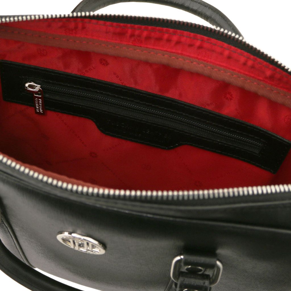 Tuscany Leather Prato Datorväska #Färg_Svart