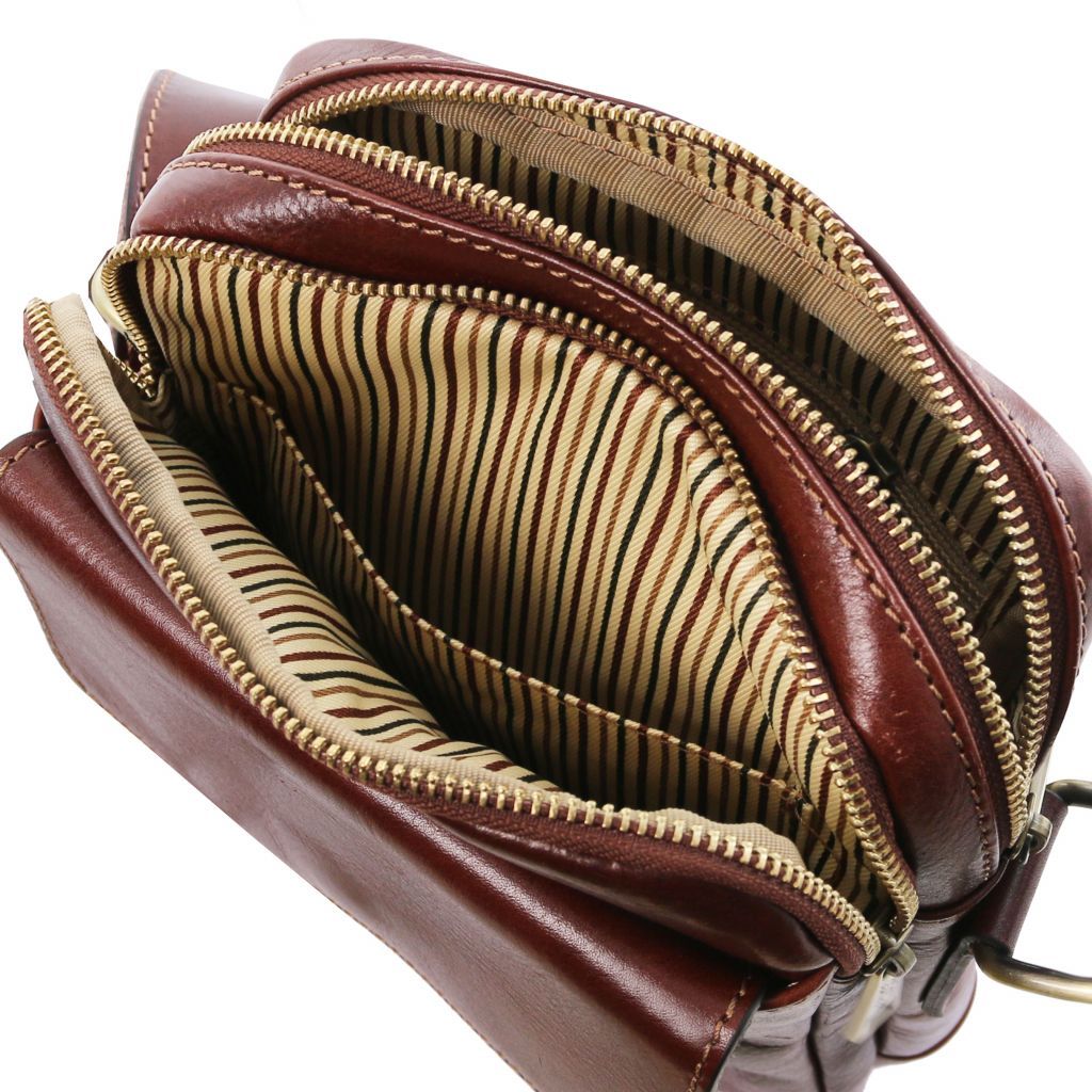 Tuscany Leather Larry Axelremsväska #Färg_Brun