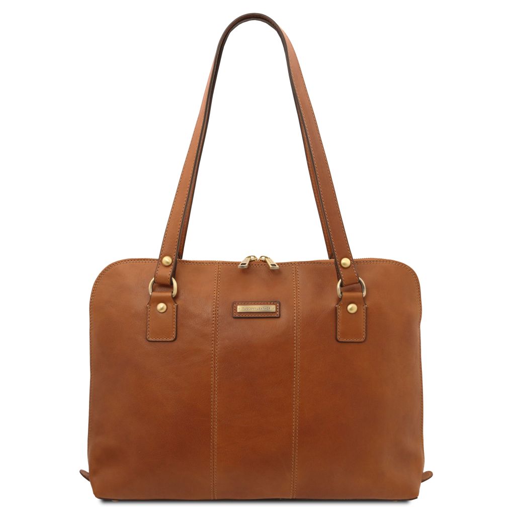 Tuscany Leather Ravenna Datorväska #Färg_Cognac