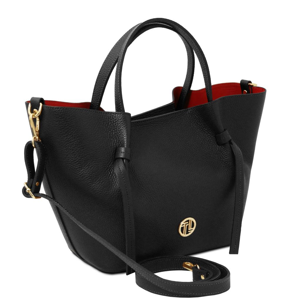 Tuscany Leather Legame L Handväska #Färg_Svart
