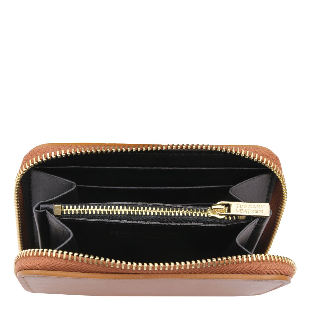 Tuscany Leather Leda Plånbok #Färg_Cognac