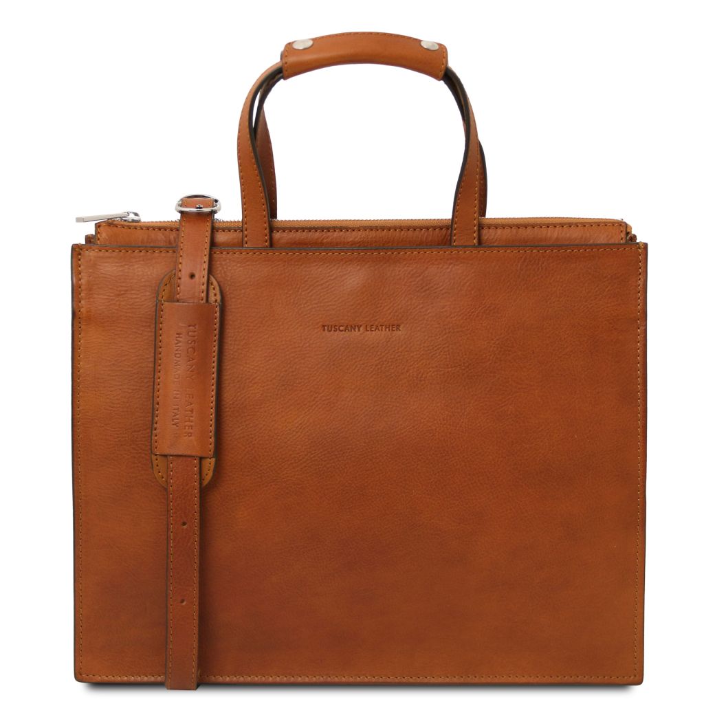Tuscany Leather Palermo Datorväska #Färg_Cognac