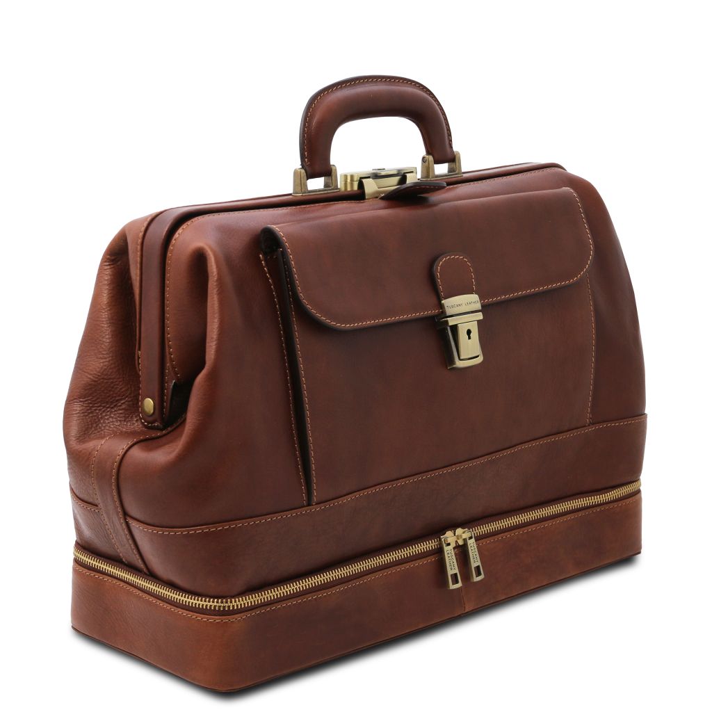 Tuscany Leather Giotto Doktorsväska #Färg_Brun