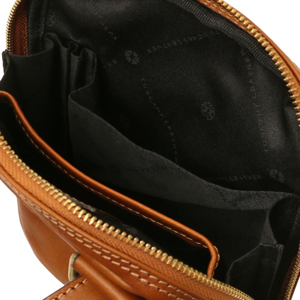 Tuscany Leather Mark Axelremsväska #Färg_Cognac