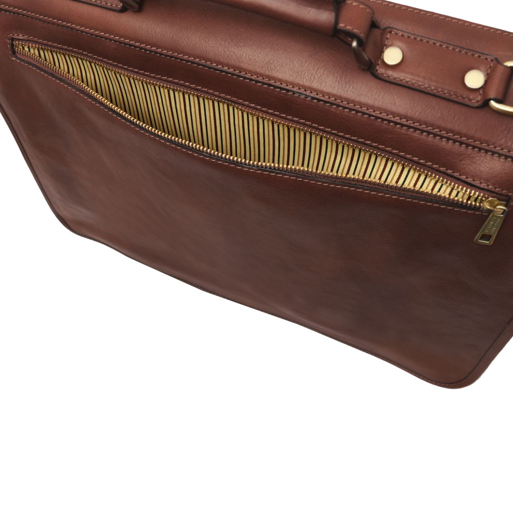 Tuscany Leather Ancona Datorväska #Färg_Brun