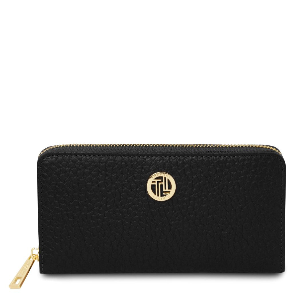 Tuscany Leather Financier Plånbok #Färg_Svart