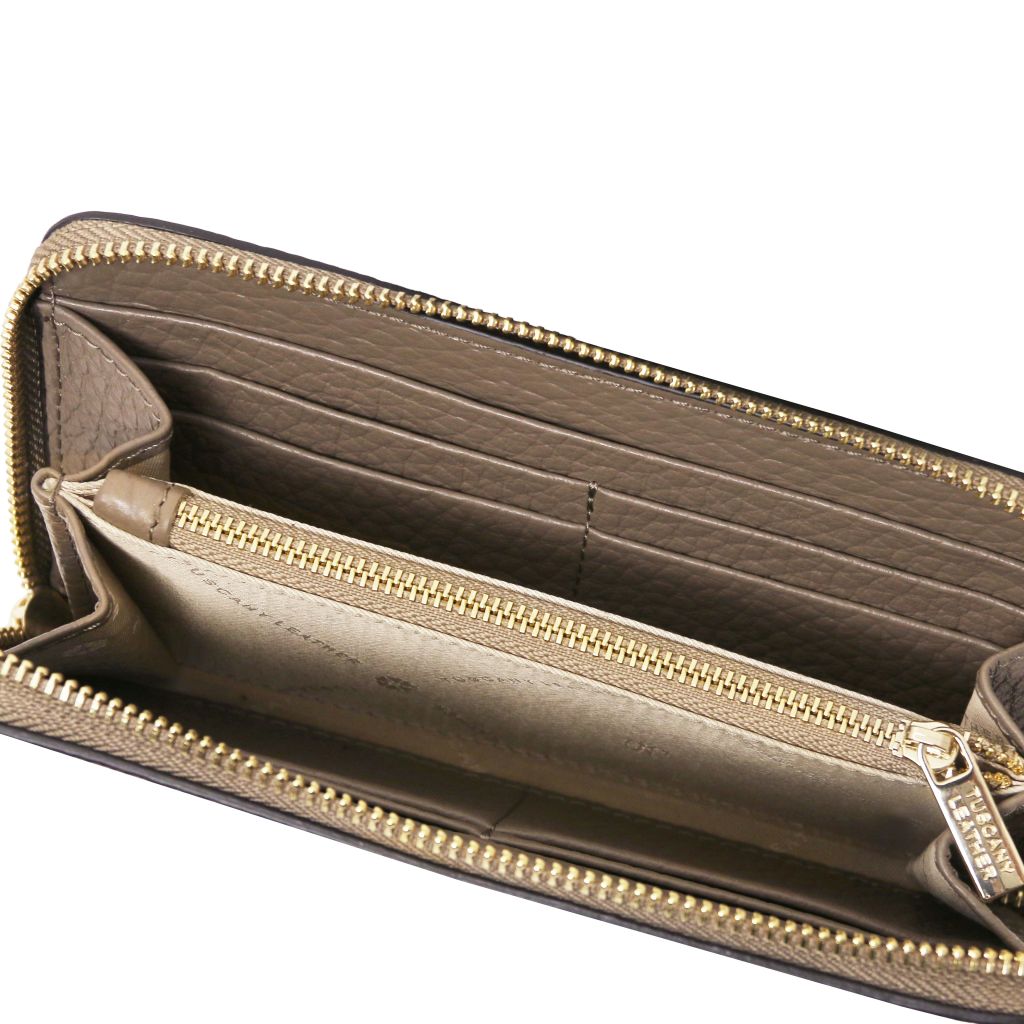 Tuscany Leather Financier Plånbok #Färg_Taupe