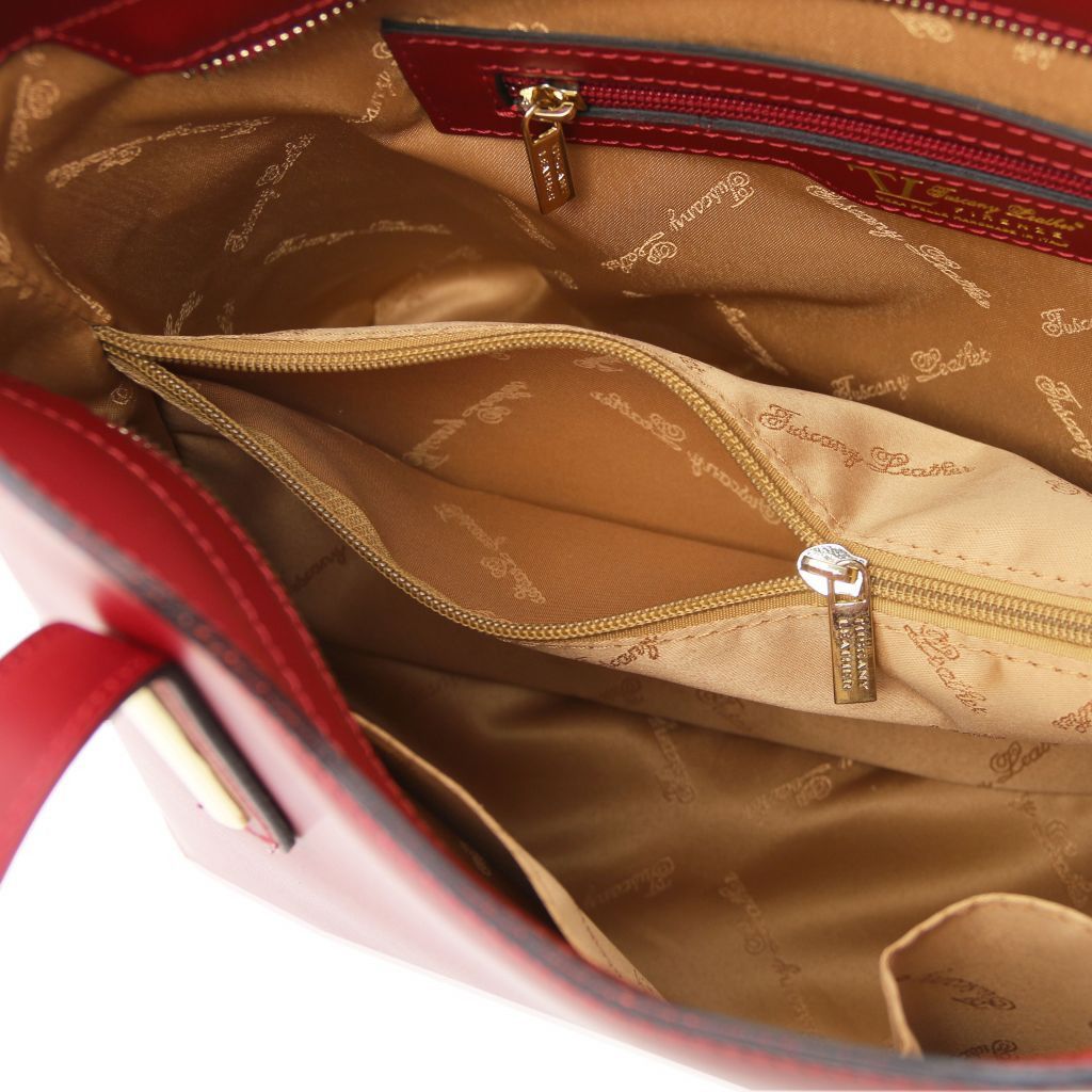 Tuscany Leather Olimpia Handväska #Färg_Röd