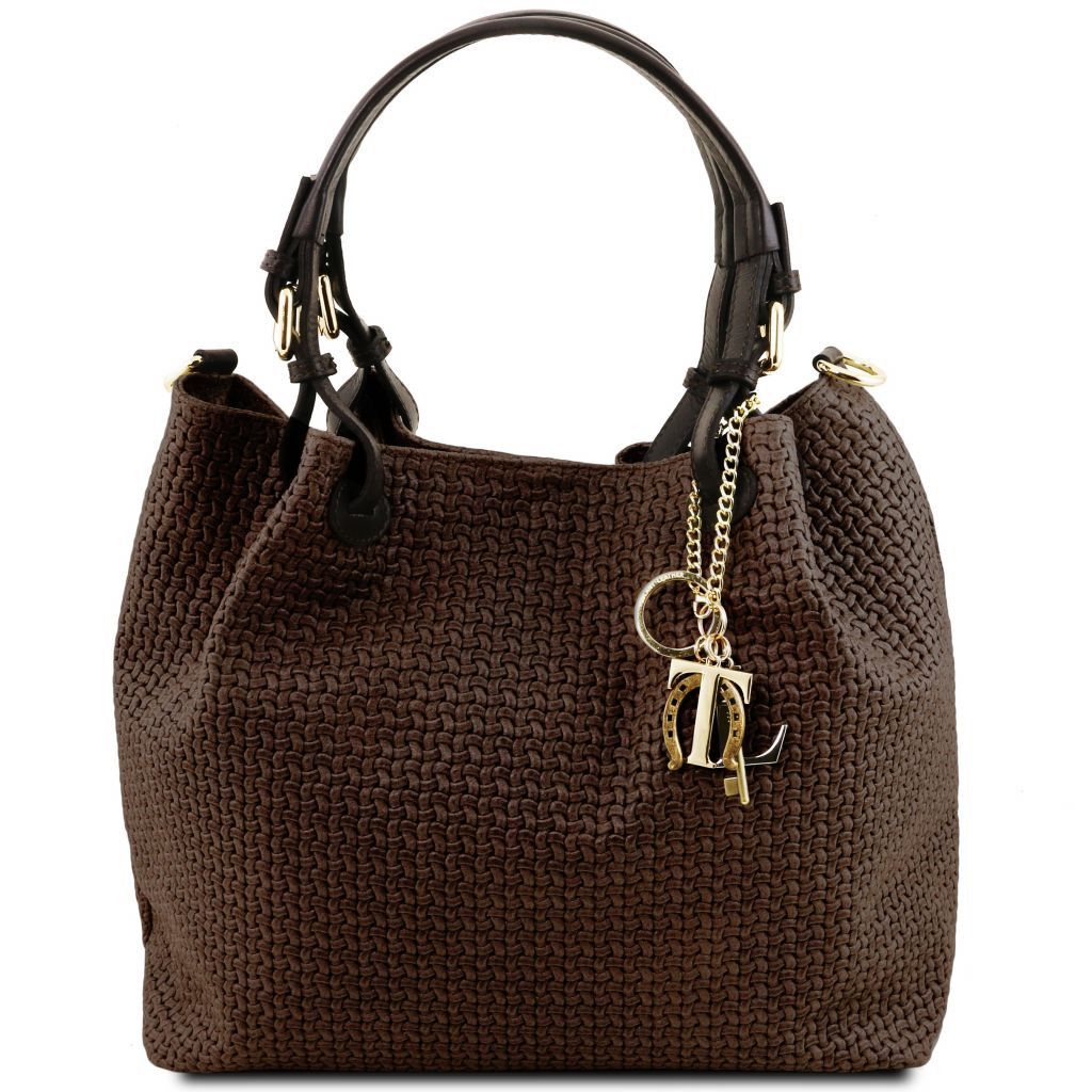 Tuscany Leather TL KeyLuck Handväska #Färg_Mörkbrun
