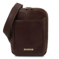 Tuscany Leather Mark Axelremsväska #Färg_Mörkbrun