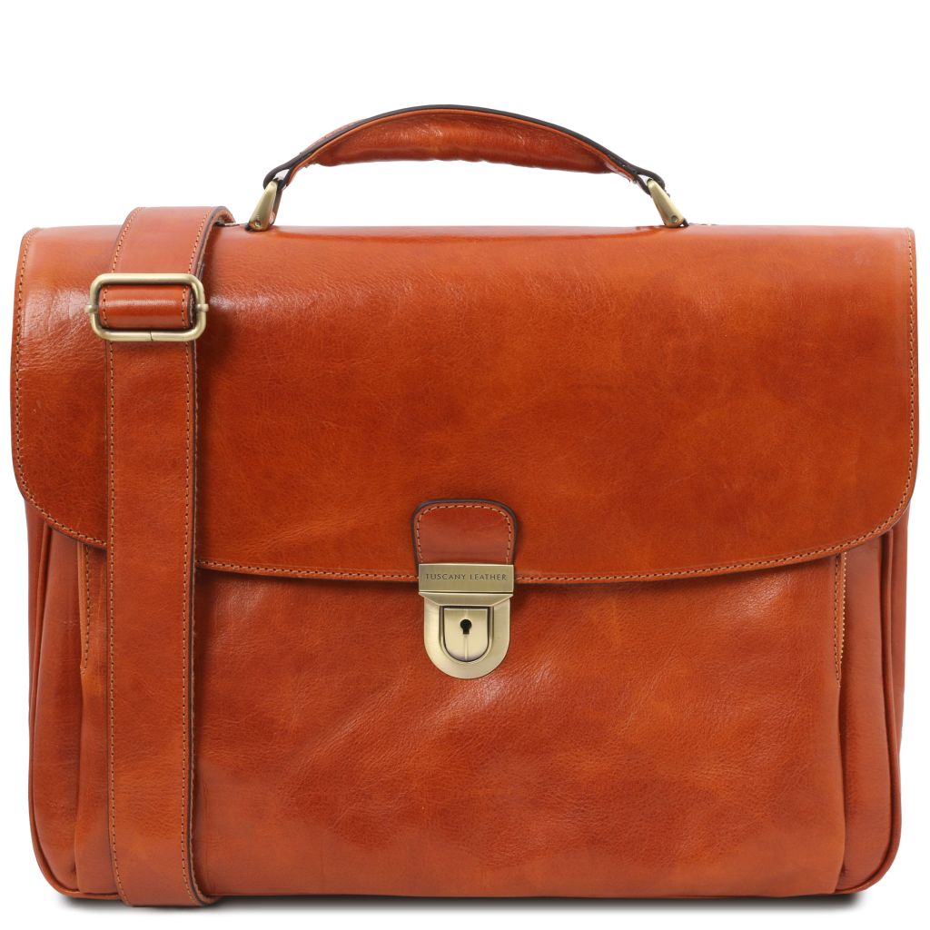 Tuscany Leather Alessandria Datorväska #Färg_Honung