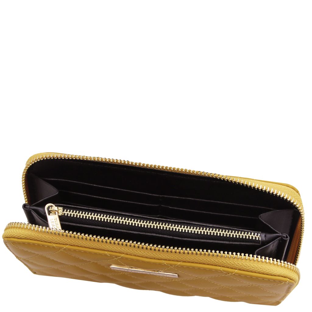 Tuscany Leather Penelope Plånbok #Färg_Senap