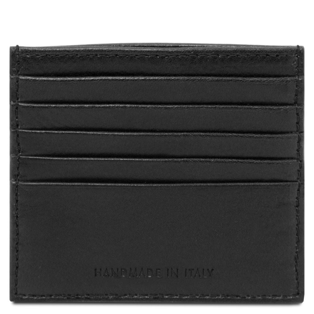 Tuscany Leather Card Holder Korthållare #Färg_Svart