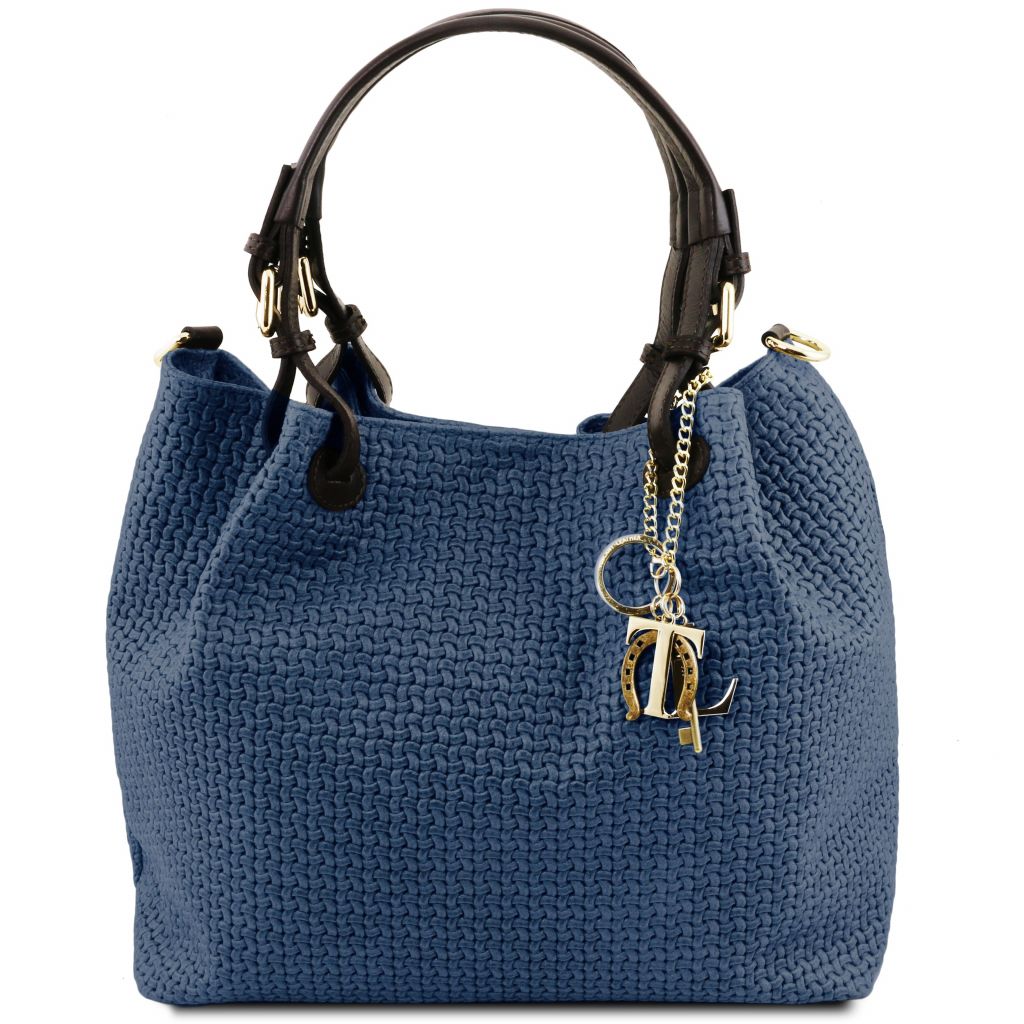 Tuscany Leather TL KeyLuck Handväska #Färg_Mörkblå
