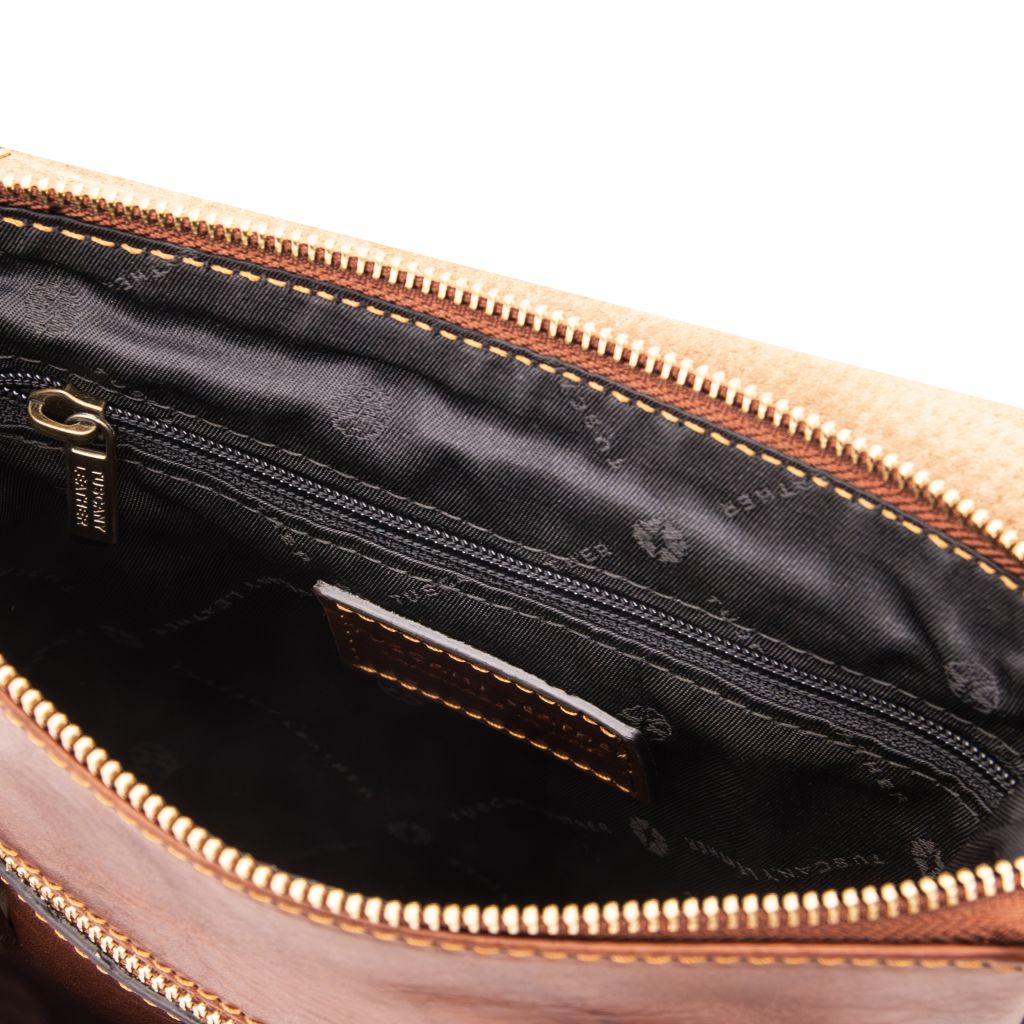 Tuscany Leather Jimmy Axelremsväska #Färg_Brun