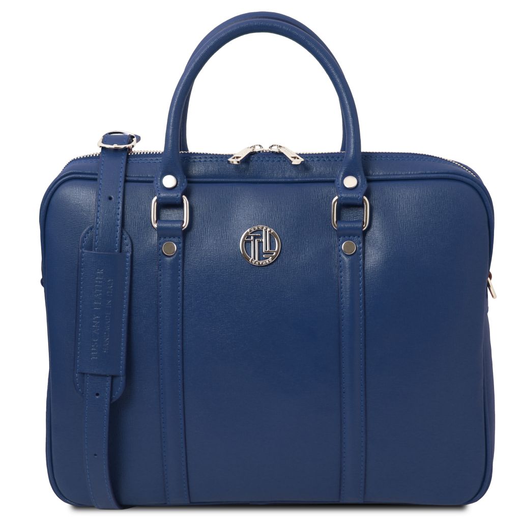Tuscany Leather Prato Datorväska #Färg_Mörkblå