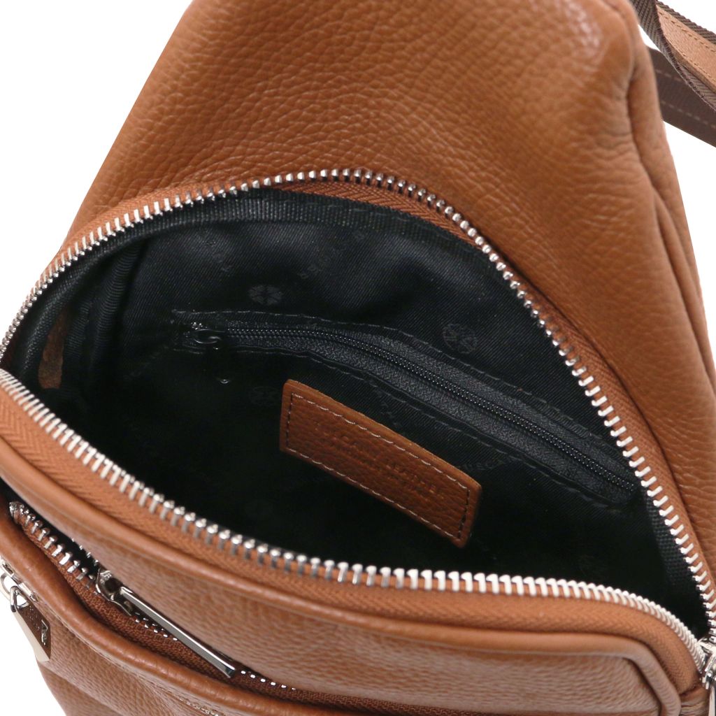 Tuscany Leather Albert Slingväska #Färg_Cognac