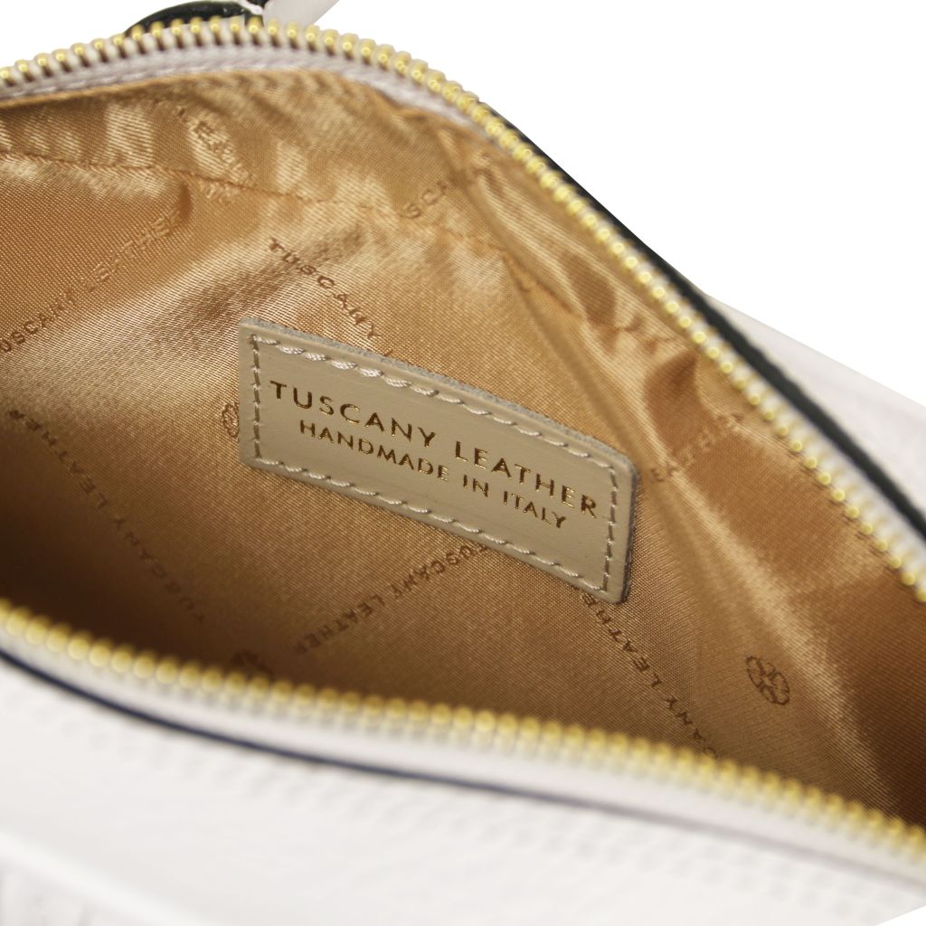 Tuscany Leather Mousse Handväska #Färg_Vit