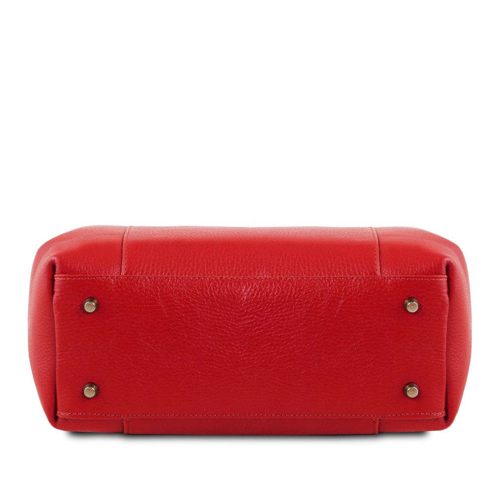 Tuscany Leather Tulipan Handväska #Färg_Läppstift Rött